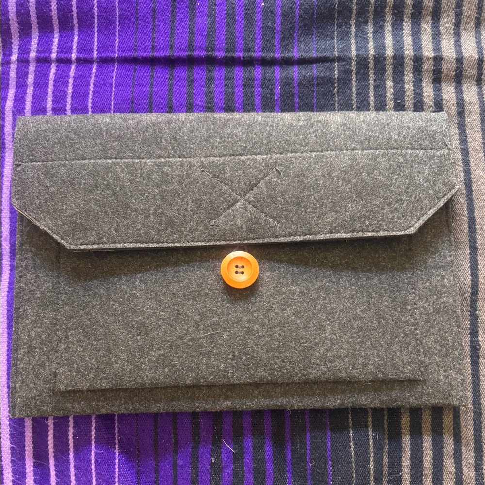 NEW Gray Felt laptop case for 13” MacBook Air  or other and/or tablets